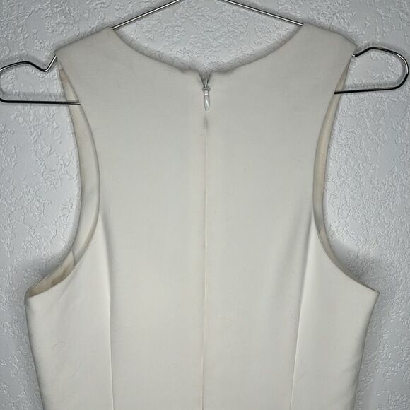 New Cinq A Sept Ruffle Angela MIDI Dress White Size 0 - Picture 8 of 16
